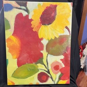 Vibrant Floral Canvas Art